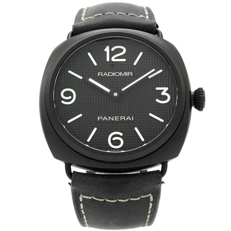 all black panerai watch|panerai black seal ceramic.